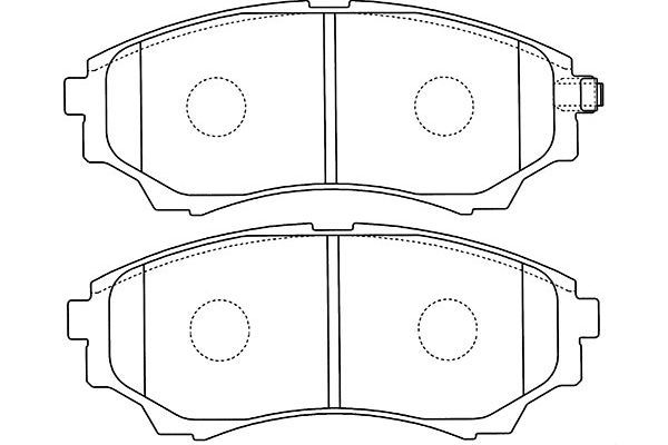 KAVO PARTS Piduriklotsi komplekt,ketaspidur BP-4570